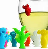 Vacu Vin - charakterki na szklanki